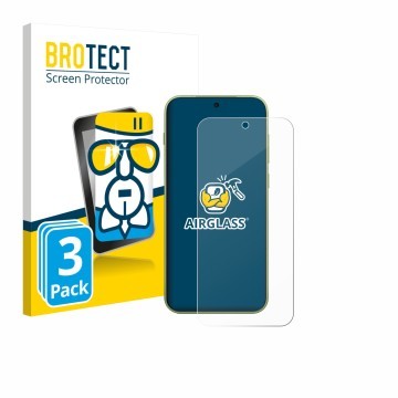 Parte frontale di una confezione del prodotto con il logo del marchio BROTECT. Accanto è raffigurato il dispositivo OnePlus 15