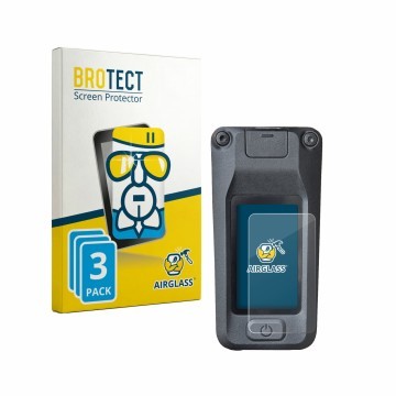 Front side of a product packaging with the brand logo BROTECT. Next to it is the device Amflow DJI Avinox shown with the corre