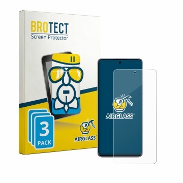 Parte frontale di una confezione del prodotto con il logo del marchio BROTECT. Accanto è raffigurato il dispositivo Xiaomi Red