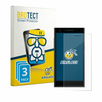 Parte frontale di una confezione del prodotto con il logo del marchio BROTECT. Accanto è raffigurato il dispositivo Philips S3