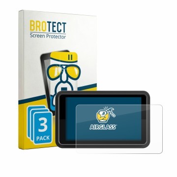 Parte frontale di una confezione del prodotto con il logo del marchio BROTECT. Accanto è raffigurato il dispositivo Atomos Nin