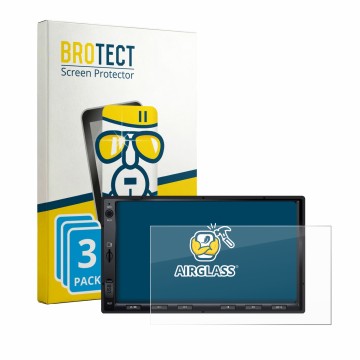 Vorderseite einer Produktverpackung mit dem Markenlogo BROTECT. Daneben ist das Gerät Atoto A5LG2A7T 7