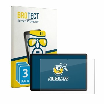 Vorderseite einer Produktverpackung mit dem Markenlogo BROTECT. Daneben ist das Gerät Whitedeer YXG13BK 10.1