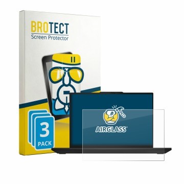 Parte frontale di una confezione del prodotto con il logo del marchio BROTECT. Accanto è raffigurato il dispositivo Lenovo Thi