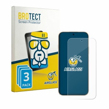 Vorderseite einer Produktverpackung mit dem Markenlogo BROTECT. Daneben ist das Gerät Huawei Enjoy 90 Pro Max mit dem zugehöri