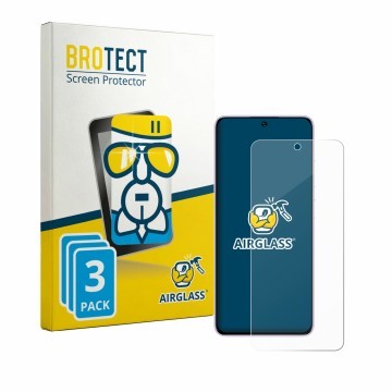 Vorderseite einer Produktverpackung mit dem Markenlogo BROTECT. Daneben ist das Gerät Oukitel C26 mit dem zugehörigen Displays
