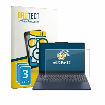 Parte frontale di una confezione del prodotto con il logo del marchio BROTECT. Accanto è raffigurato il dispositivo Lenovo Ide