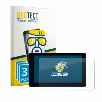 Vorderseite einer Produktverpackung mit dem Markenlogo BROTECT. Daneben ist das Gerät Zontes 368G 2025 mit dem zugehörigen Dis