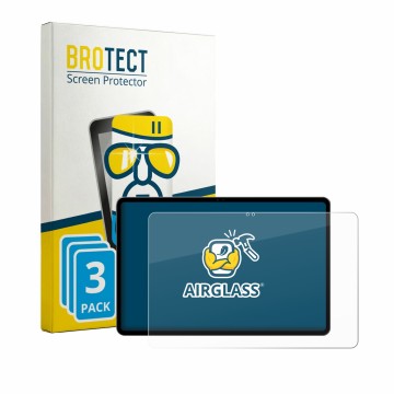 Face avant d’un emballage produit avec le logo de la marque BROTECT. À côté, l’appareil Alldocube iPlay 70 Max Pro est représe