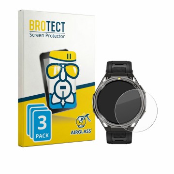 Face avant d’un emballage produit avec le logo de la marque BROTECT. À côté, l’appareil Cubot GT5 est représenté avec la prote