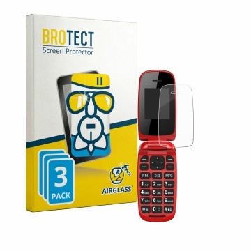 Vorderseite einer Produktverpackung mit dem Markenlogo BROTECT. Daneben ist das Gerät Chakeyake R341 mit dem zugehörigen Displ