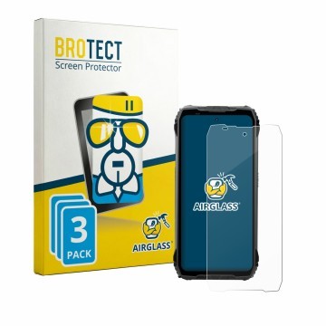 Vorderseite einer Produktverpackung mit dem Markenlogo BROTECT. Daneben ist das Gerät Blackview Fort 200 mit dem zugehörigen D