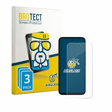 Face avant d’un emballage produit avec le logo de la marque BROTECT. À côté, l’appareil Tecno Pop X 5G est représenté avec la 