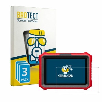 Parte frontal de un envase de producto con el logotipo de la marca BROTECT. Al lado se muestra el dispositivo KINGBOLEN K8 Eli