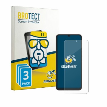 Parte frontale di una confezione del prodotto con il logo del marchio BROTECT. Accanto è raffigurato il dispositivo Hotwav A16
