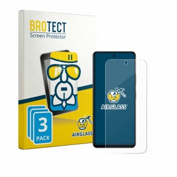 Parte frontale di una confezione del prodotto con il logo del marchio BROTECT. Accanto è raffigurato il dispositivo Infinix Ho