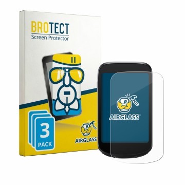 Front side of a product packaging with the brand logo BROTECT. Next to it is the device iGPSPORT BSC500 shown with the corresp