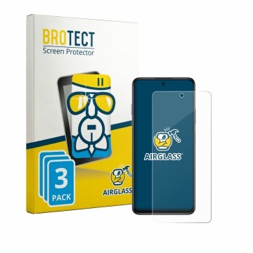 Parte frontal de un envase de producto con el logotipo de la marca BROTECT. Al lado se muestra el dispositivo Huawei Enjoy 90m