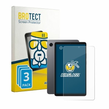 Vorderseite einer Produktverpackung mit dem Markenlogo BROTECT. Daneben ist das Gerät Samsung Galaxy Tab A11 8.7