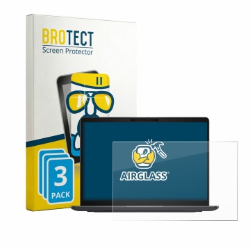 Vorderseite einer Produktverpackung mit dem Markenlogo BROTECT. Daneben ist das Gerät Dell Pro 7 Series 13 P713260 mit dem zug