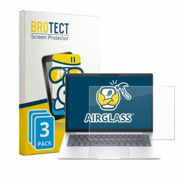 Parte frontale di una confezione del prodotto con il logo del marchio BROTECT. Accanto è raffigurato il dispositivo HP EliteBo