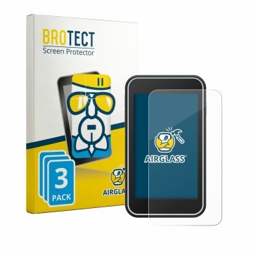 Parte frontal de un envase de producto con el logotipo de la marca BROTECT. Al lado se muestra el dispositivo Shot Scope H50 c