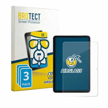 Parte frontal de un envase de producto con el logotipo de la marca BROTECT. Al lado se muestra el dispositivo Xiaomi Poco Pad 