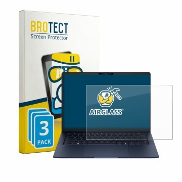Face avant d’un emballage produit avec le logo de la marque BROTECT. À côté, l’appareil HP EliteBook X G2a 14 est représenté a