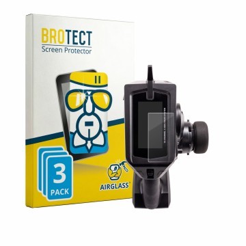 Front side of a product packaging with the brand logo BROTECT. Next to it is the device Spektrum DX Pro Plus shown with the co