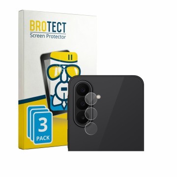 Vorderseite einer Produktverpackung mit dem Markenlogo BROTECT. Daneben ist das Gerät Samsung Galaxy A27 5G (NUR Kameraschutz)