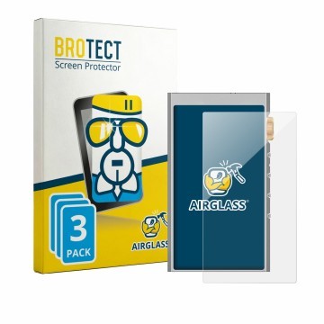 Front side of a product packaging with the brand logo BROTECT. Next to it is the device Hifi Walker H20 Ultra shown with the c