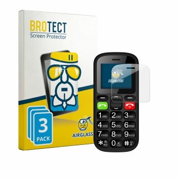 Front side of a product packaging with the brand logo BROTECT. Next to it is the device artfone CS181 shown with the correspon