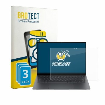 Parte frontale di una confezione del prodotto con il logo del marchio BROTECT. Accanto è raffigurato il dispositivo HP OmniBoo