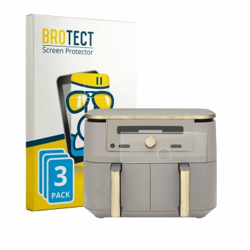 Parte frontal de un envase de producto con el logotipo de la marca BROTECT. Al lado se muestra el dispositivo Ninja Max 6-in-1