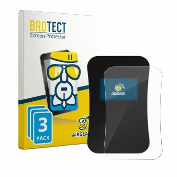 Vorderseite einer Produktverpackung mit dem Markenlogo BROTECT. Daneben ist das Gerät DaheimLaden Touch Pro mit dem zugehörige