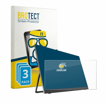 Parte frontal de un envase de producto con el logotipo de la marca BROTECT. Al lado se muestra el dispositivo Yodoit PTM18 18.