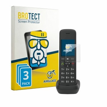 Parte frontale di una confezione del prodotto con il logo del marchio BROTECT. Accanto è raffigurato il dispositivo Gigaset C5