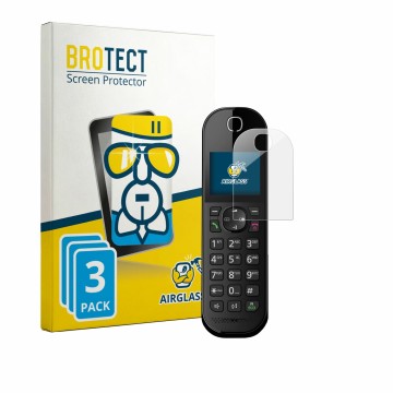 Parte frontale di una confezione del prodotto con il logo del marchio BROTECT. Accanto è raffigurato il dispositivo Panasonic 