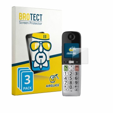 Parte frontale di una confezione del prodotto con il logo del marchio BROTECT. Accanto è raffigurato il dispositivo Panasonic 