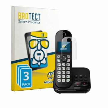 Parte frontale di una confezione del prodotto con il logo del marchio BROTECT. Accanto è raffigurato il dispositivo Panasonic 