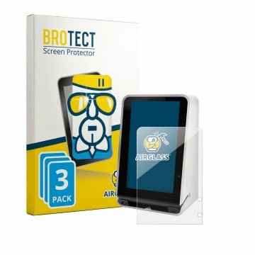 Vorderseite einer Produktverpackung mit dem Markenlogo BROTECT. Daneben ist das Gerät SENVEND UX700 mit dem zugehörigen Displa