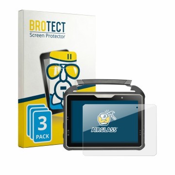 Vorderseite einer Produktverpackung mit dem Markenlogo BROTECT. Daneben ist das Gerät DT Research DT302RP mit dem zugehörigen 