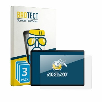Front side of a product packaging with the brand logo BROTECT. Next to it is the device Nubia Pad 3D 12.4