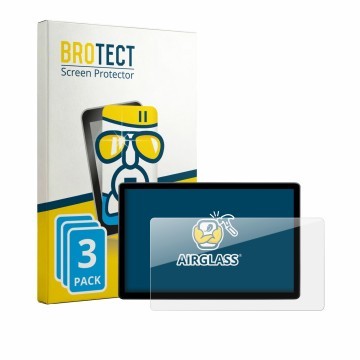 Front side of a product packaging with the brand logo BROTECT. Next to it is the device Skoda Elroq 85 2027 shown with the cor