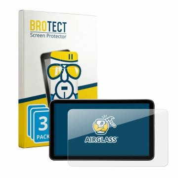 Parte frontale di una confezione del prodotto con il logo del marchio BROTECT. Accanto è raffigurato il dispositivo Portkeys L