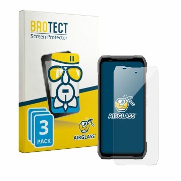 Vorderseite einer Produktverpackung mit dem Markenlogo BROTECT. Daneben ist das Gerät Blackview Xplore 6 mit dem zugehörigen D