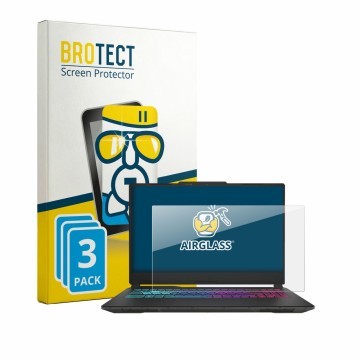 Face avant d’un emballage produit avec le logo de la marque BROTECT. À côté, l’appareil MSI Cyborg 15 A13V est représenté avec