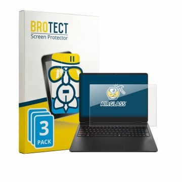 Parte frontale di una confezione del prodotto con il logo del marchio BROTECT. Accanto è raffigurato il dispositivo HP HyperX 