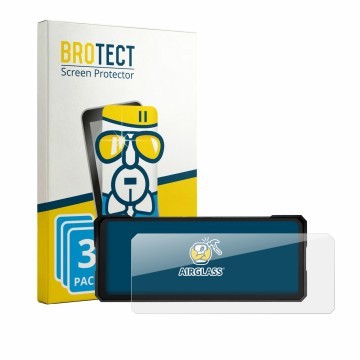 Face avant d’un emballage produit avec le logo de la marque BROTECT. À côté, l’appareil Jansite MT36 8.1