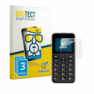 Front side of a product packaging with the brand logo BROTECT. Next to it is the device Peaq PMP 92 shown with the correspondi